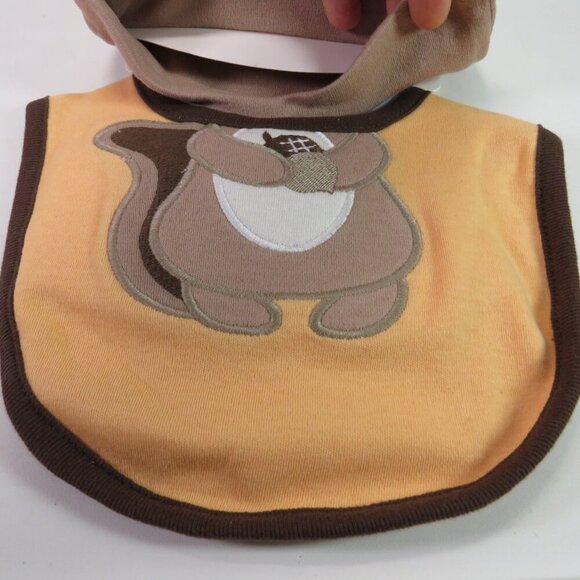 Love Spun Hat & Bib Squirrel or Chipmunk Animal (could use as Halloween Costume) - Picture 3 of 10